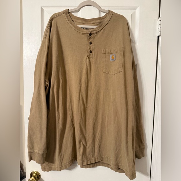 Carhartt Other - Carhartt Men's Brown Long Sleeve Henley